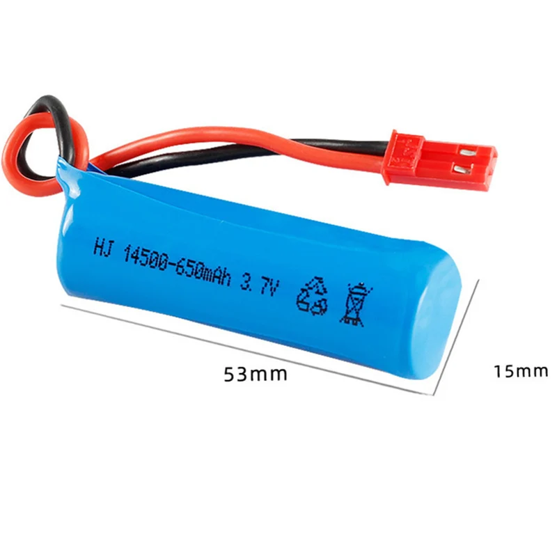2 pieces 3.7V 650mAh 14500 li-polymer battery for TKKJ H116 RC Boats helicopter for RC ToyS Cars