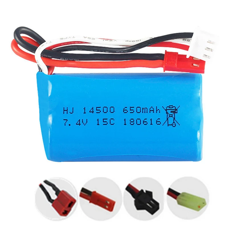 7.4V 650mAh 14500 li-polymer battery for U12A Syma 2310 Syma F1 Huajun YD712 YD921
