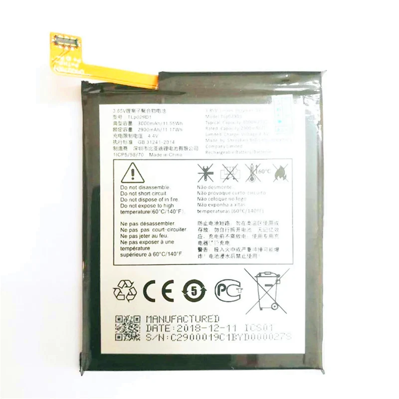 4.35v 3000mAh battery for Alcatel 3 OT-5052D 5052Y,Alcatel 5 OT-5086A 5086Y 5086D