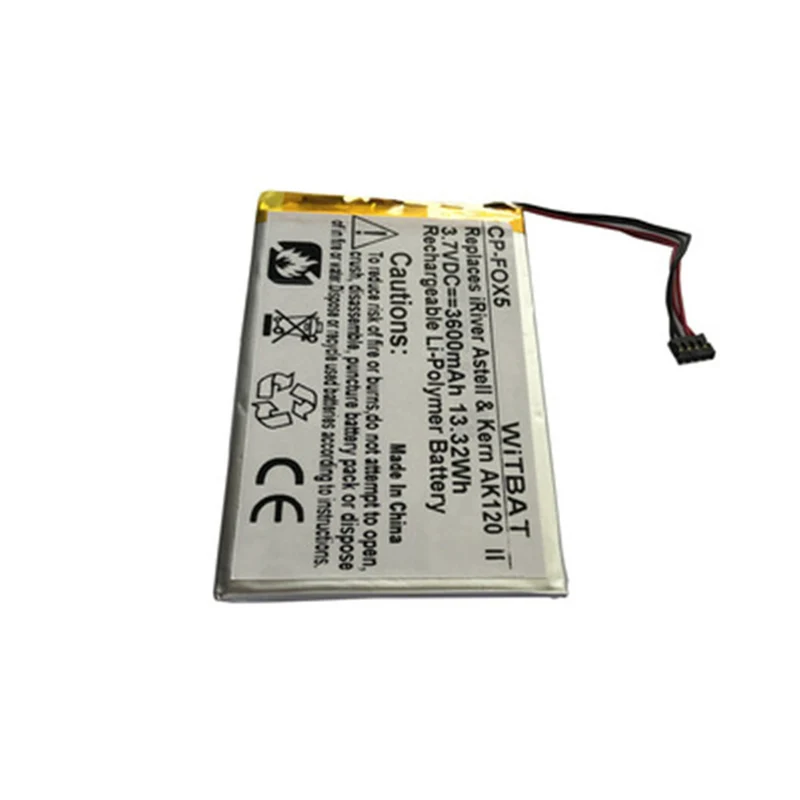 3600mah 3.7V Battery for FIIO X1 X3 X5 X7 Speaker Music Player