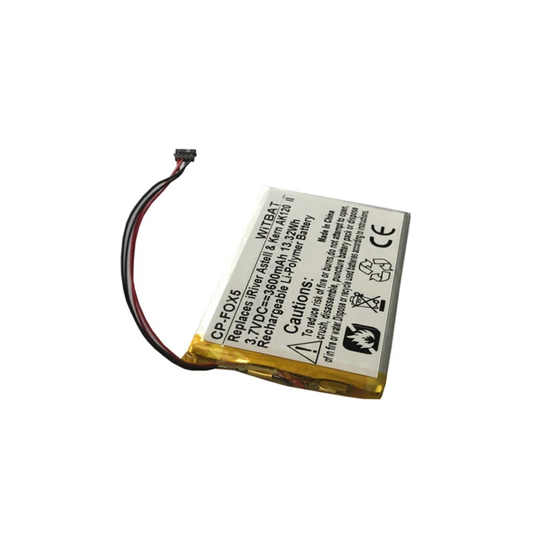 3600mah 3.7V Battery for FIIO X1 X3 X5 X7 Speaker Music Player