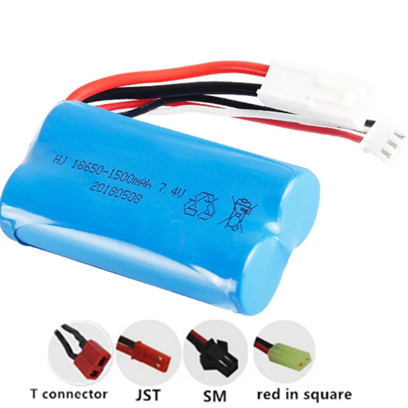 7.4V 1500mAh 18650 li-polymer battery for FT009 rc boats model