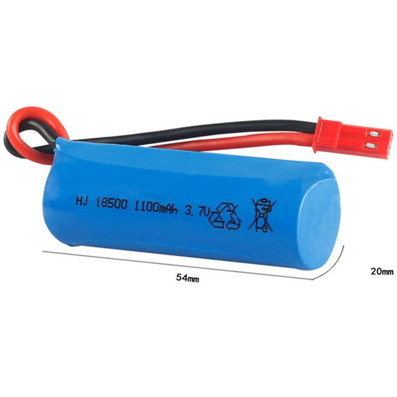 2 pieces 3.7V 1100mAh 18500 li-polymer battery for RC Drone