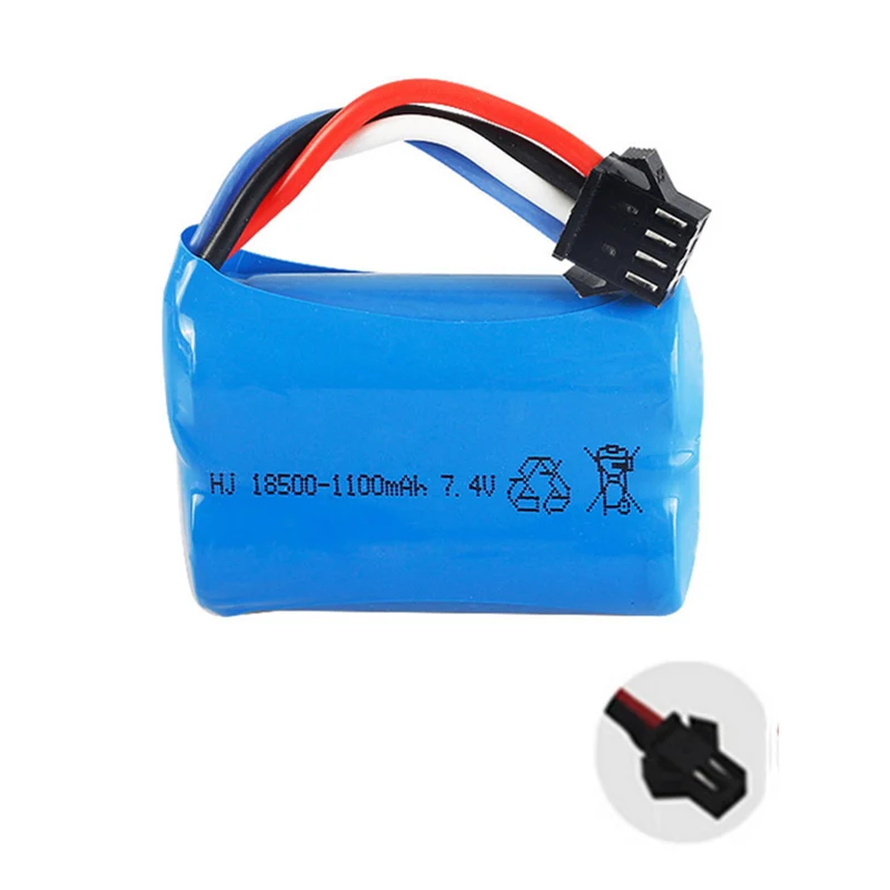 7.4V 1100mAh 18500 li-polymer battery for UDI 001 UDI001 HQ HuanQi 960 RC boat