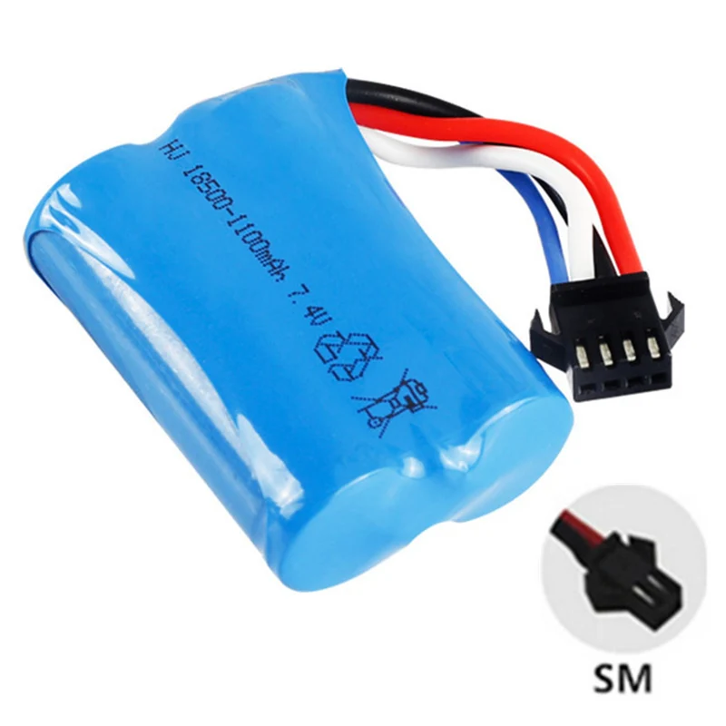 7.4V 1100mAh 18500 li-polymer battery for UDI 001 UDI001 HQ HuanQi 960 RC boat
