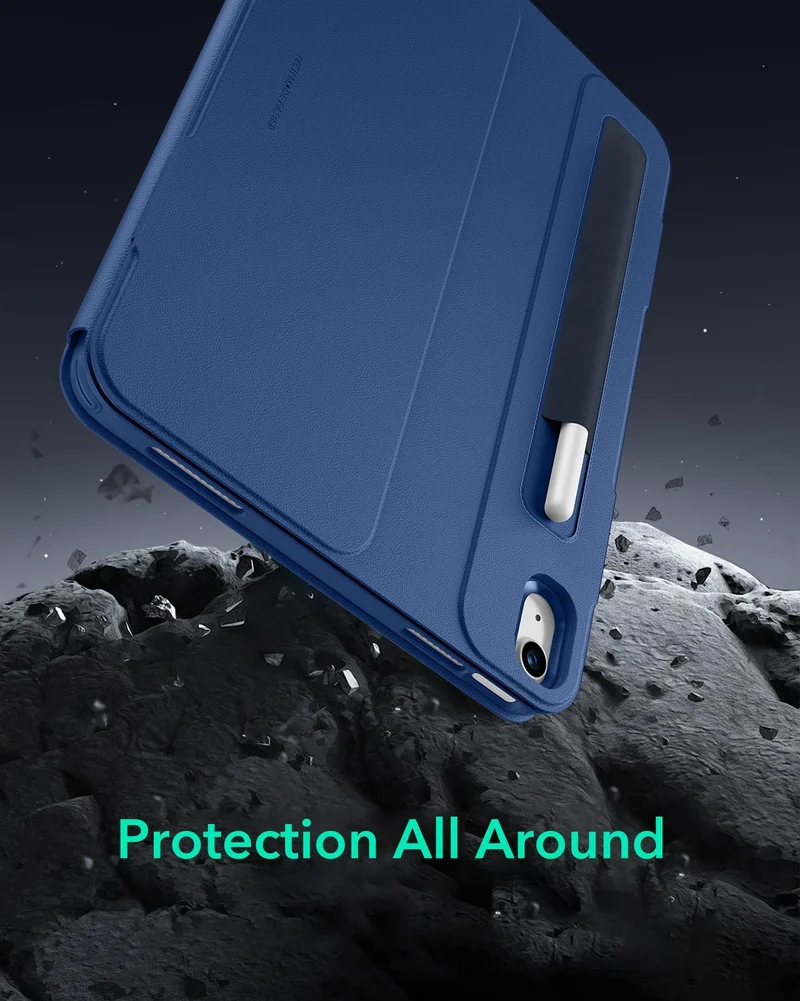 iPad Air 13" (M4) 2026 Bundle Shift Magnetic Case & Armorite® Paper-Feel Protection - Navy Blue
