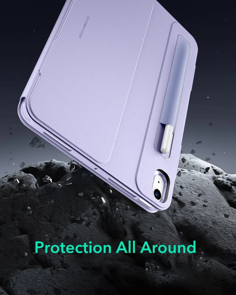 iPad Air 11" (M4) 2026 Bundle Shift Magnetic Case & Armorite® Paper-Feel Protection - Light Purple