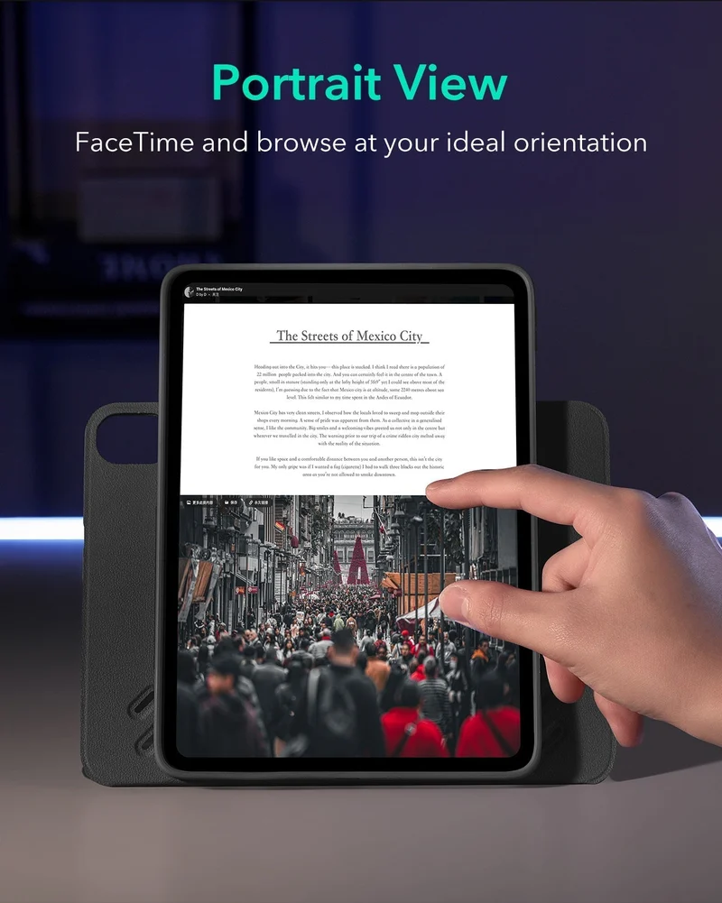 iPad Air 11" (M4) 2026 Bundle Shift Magnetic Case & Armorite® Paper-Feel Protection - Black