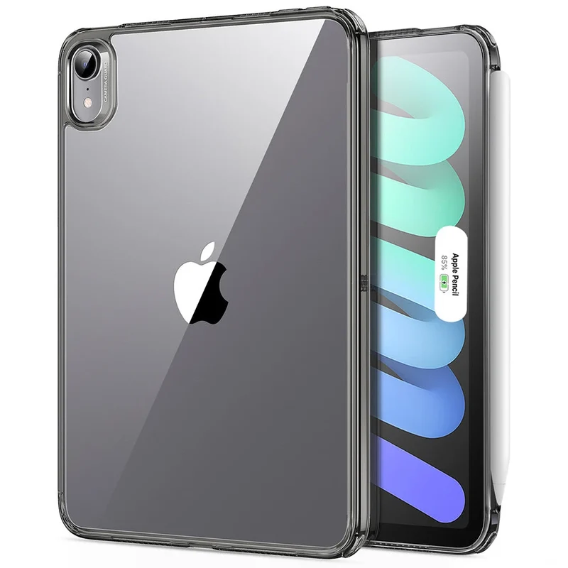 iPad mini 7/mini 6 Classic Hybrid Case - Clear Black
