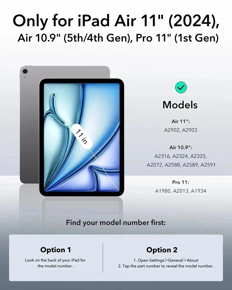 iPad Air 11ʺ (2024), Air 10.9ʺ (5th/4th Gen) Rebound Magnetic Case - Pink