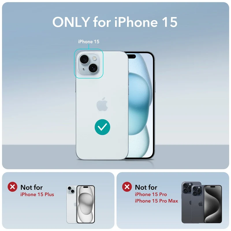 iPhone 15 Cloud Soft Case (HaloLock) - Light Blue