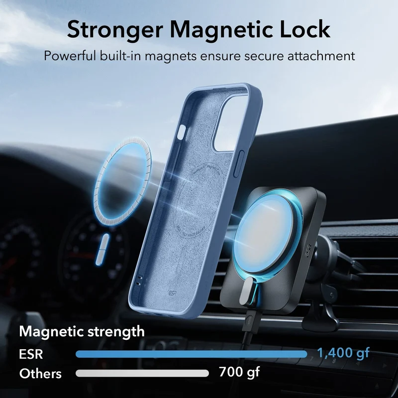 iPhone 15 Cloud Soft Case (HaloLock) - Light Blue