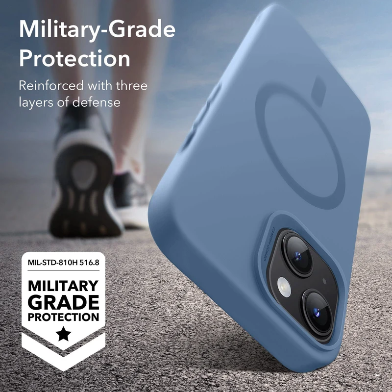 iPhone 15 Cloud Soft Case (HaloLock) - Light Blue