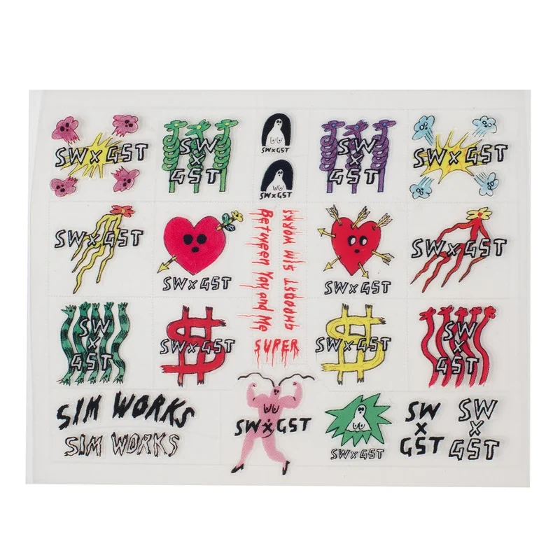 Kit de stickers Ghooost x SimWorks Ride Me to the Moon