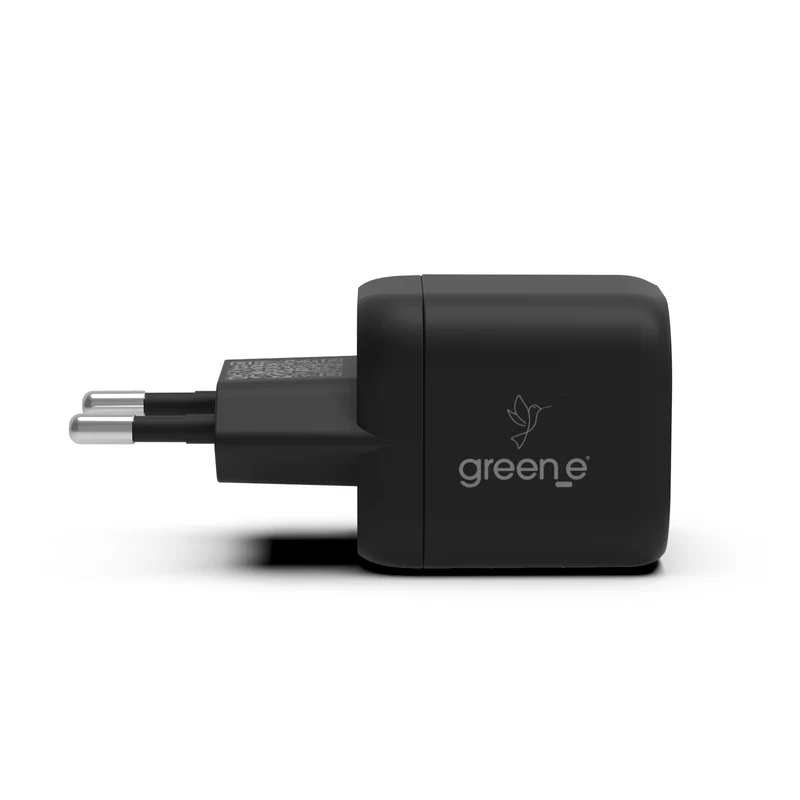 Chargeur Universel USB-C 45W 2 USB-C GREEN-E France - Certifié Origine France Garantie - Noir légende