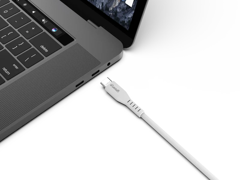 Câble GREEN-E USB-C 240W Fabriqué en France, 1,0 m, Blanc