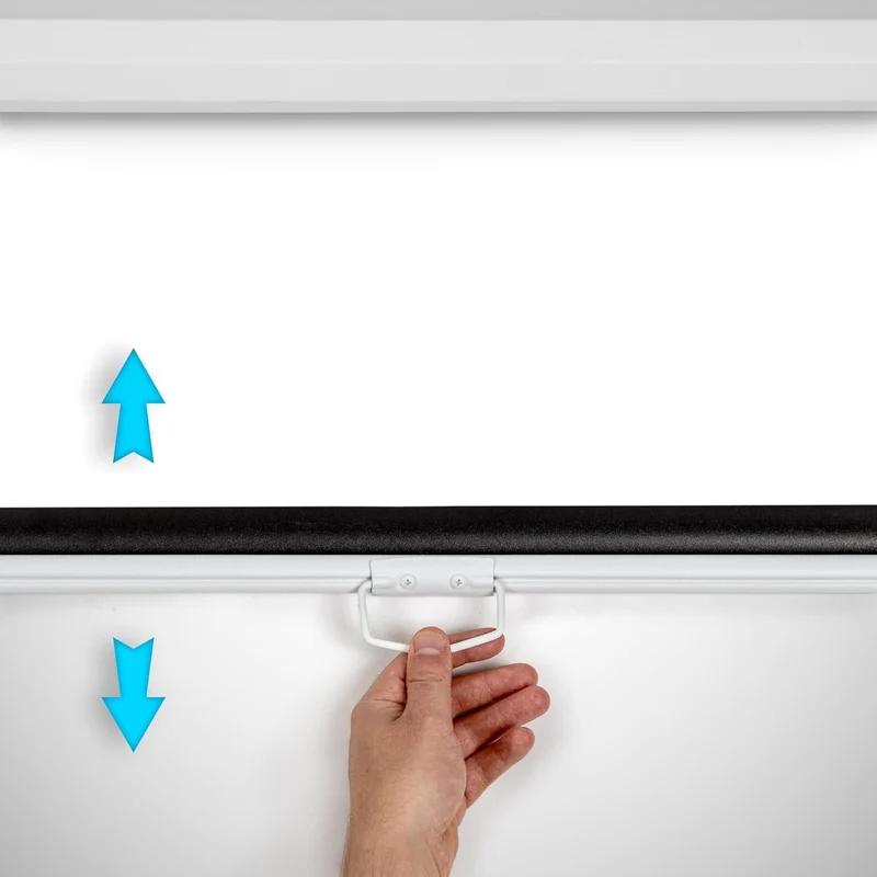 Duronic MPS70 16/9 WE Ecran de Projection TV et Home Cinema de 70 Pouces 178 cm | 155 x 87 cm | Fixation Mur ou Plafond | Déroulement Manuel | Gain +1 idéal pour 3D 8K 4K 1080P