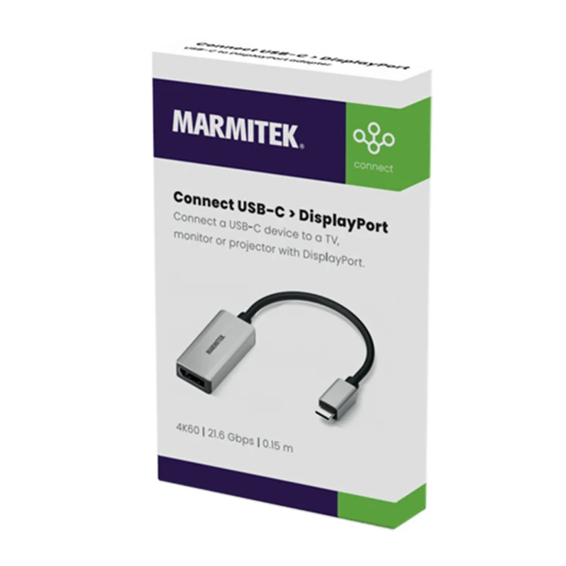 MARMITEK - câble adaptateur USB-C (M) - Displayport (F)