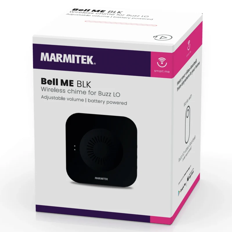 MARMITEK - Smart Me Wifi sonnette gong noir - BellME