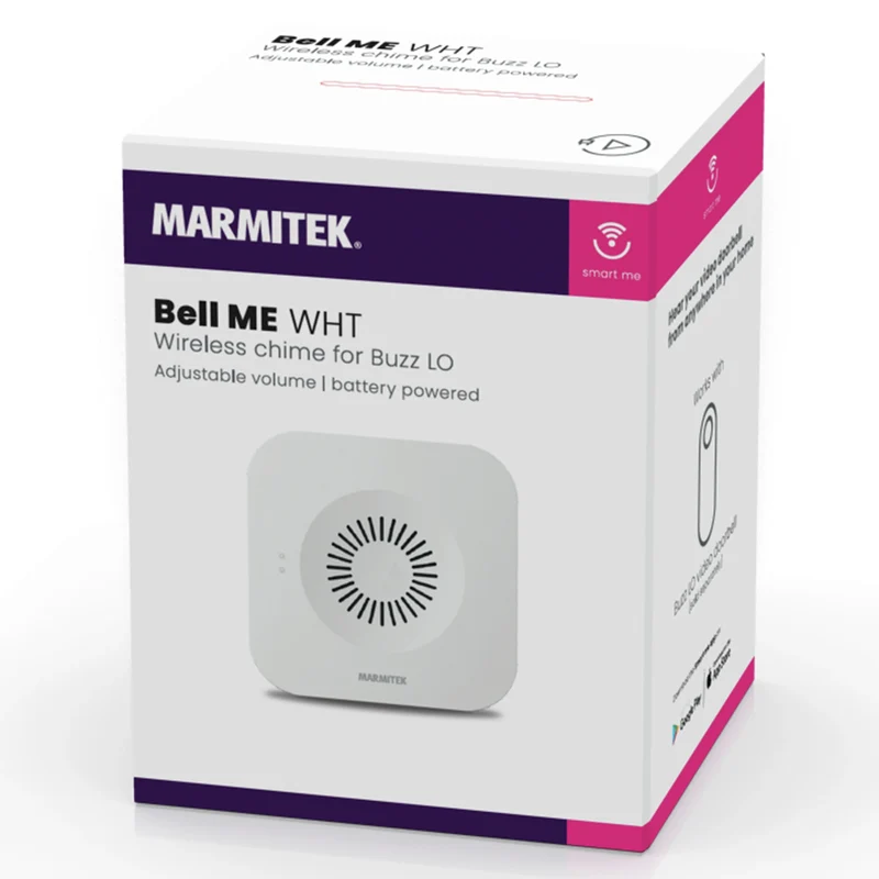 MARMITEK - Smart Me Wifi sonnette gong blanche - BellME