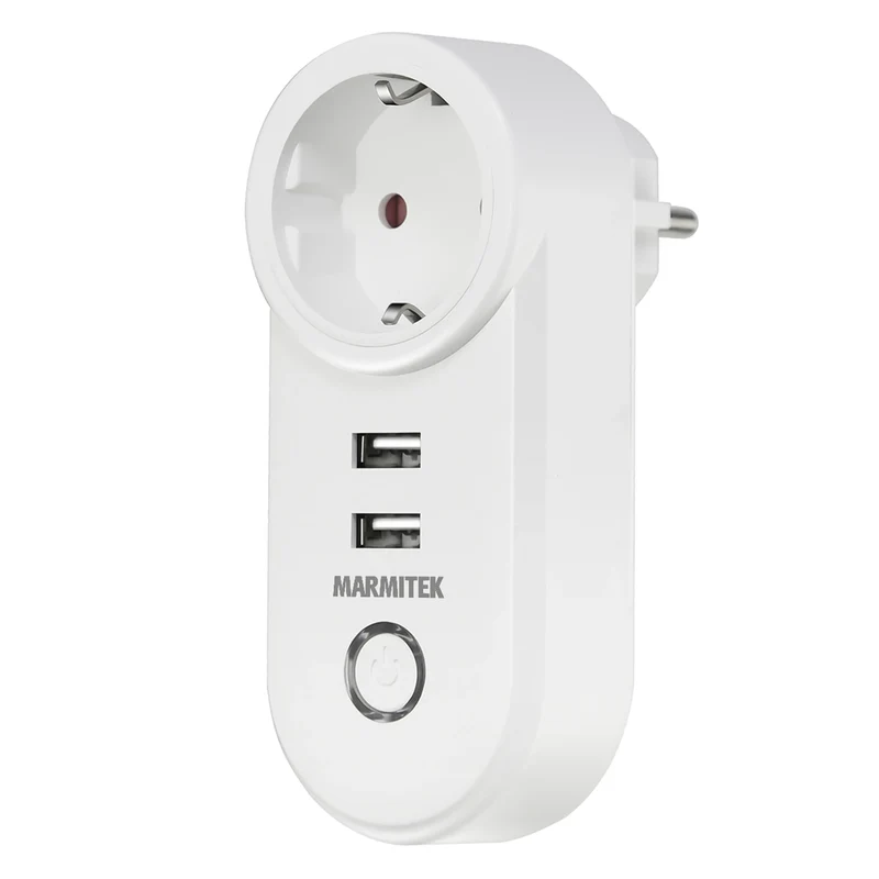 MARMITEK - Interrupteur de prise Smart Me Wifi 15A 2USB - PowerSI