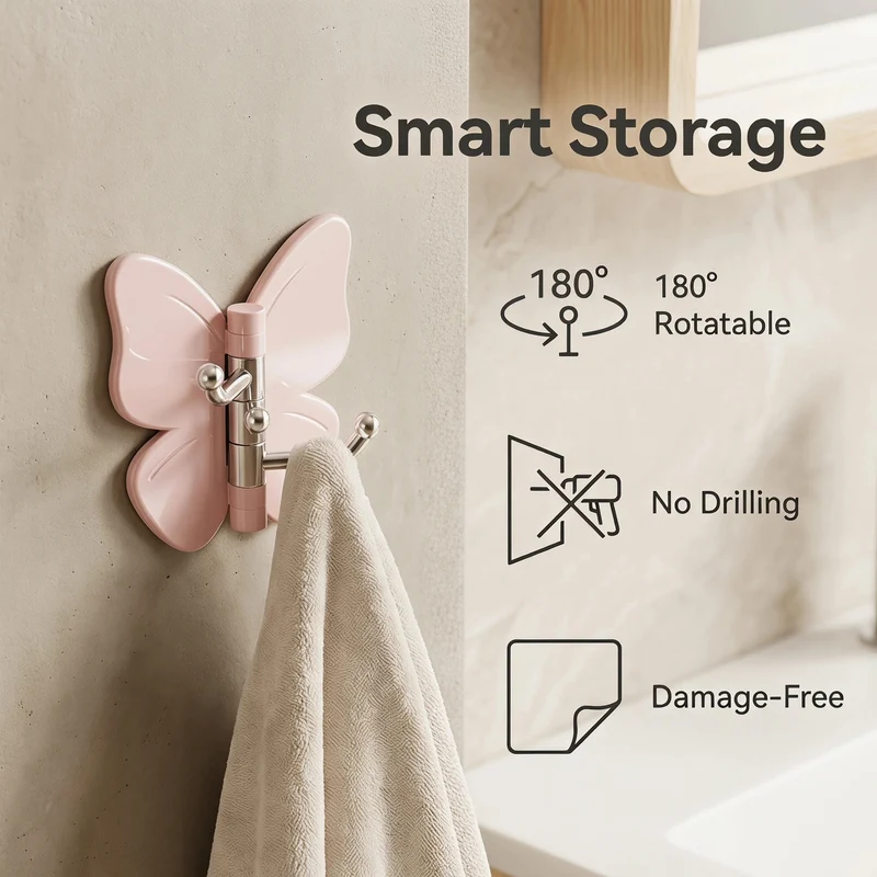 Butterfly Bloom Rotating Hook Hanger