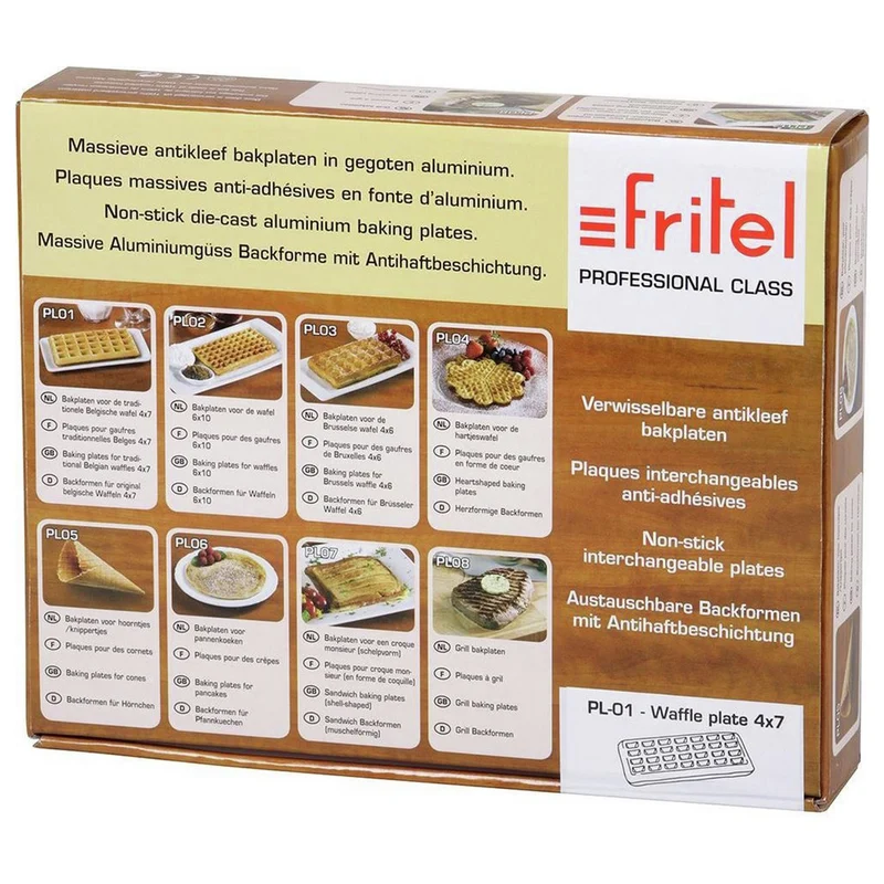 FRITEL - assiettes à gaufres 4x7 2 pièces. - PL-01