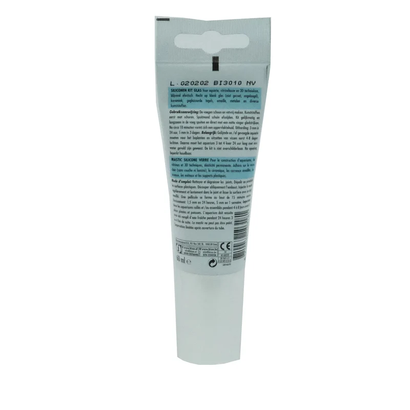 BISON - scellant silicone transparent 60 ml
