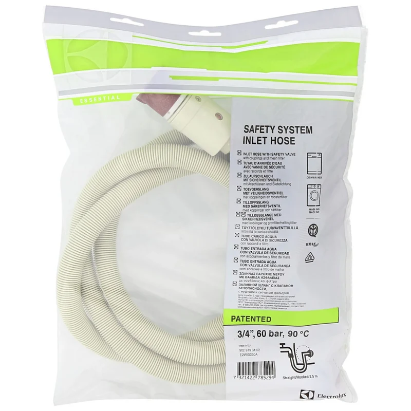 ELECTROLUX - tuyau d’alimentation de sécurité 60 bar avec aquastop 2,5 m - E2WIS250A