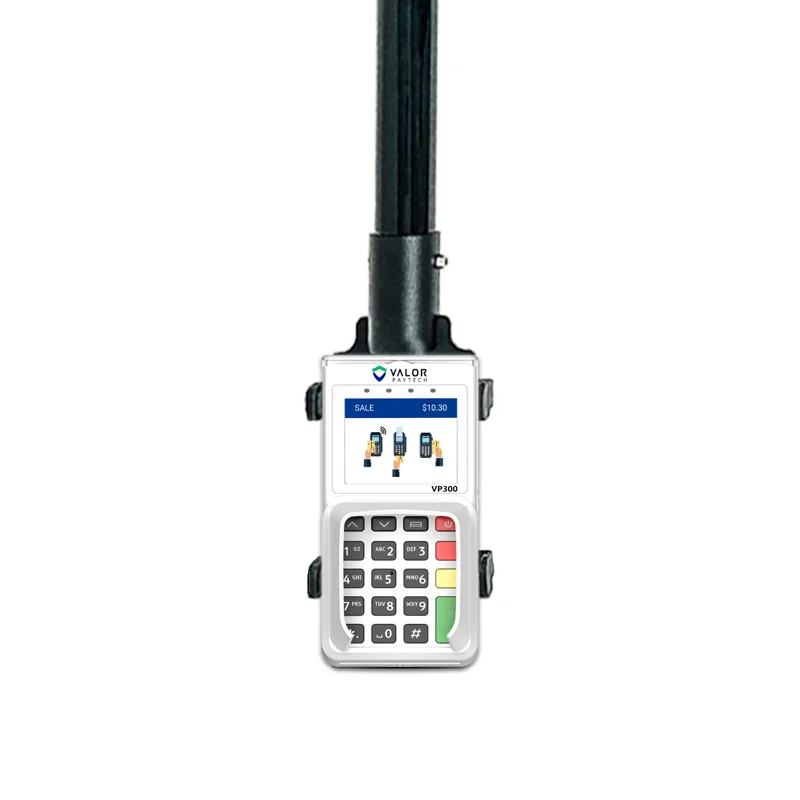 Support portable sécurisé pour borne mobile Valor POS Drive-Thru
