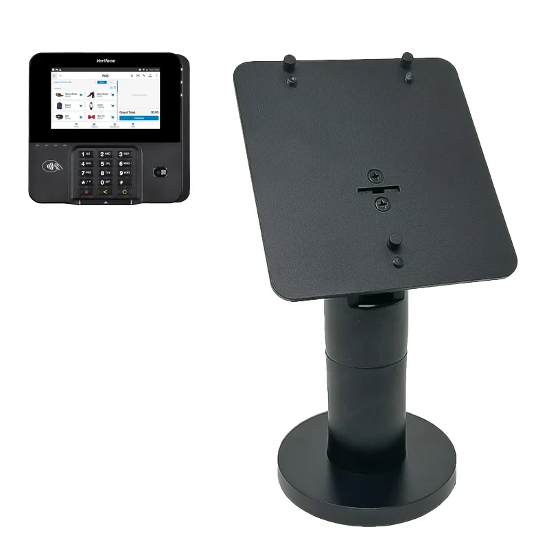 Support pivotant en métal à profil haut pour terminaux de paiement Verifone avec clavier POS