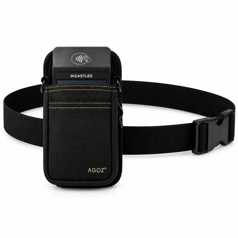Étui pour terminal de point de vente portable Castles avec ceinture de taille durable | Agoz