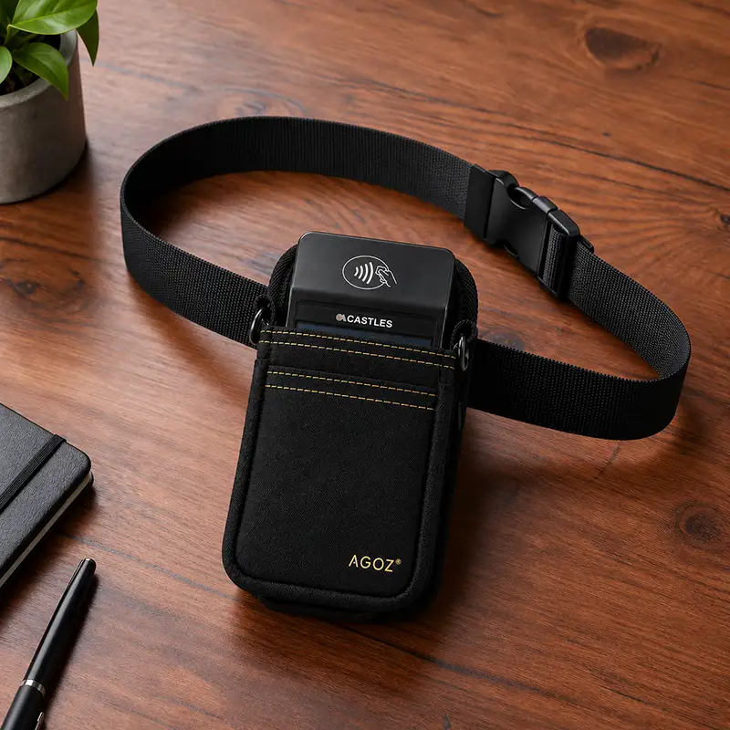 Étui pour terminal de point de vente portable Castles avec ceinture de taille durable | Agoz
