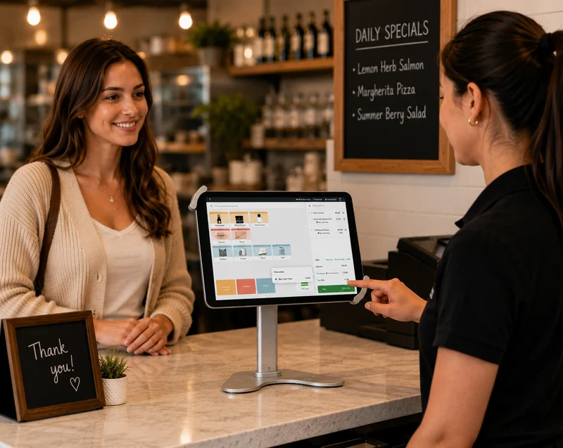 Support de tablette commercial pour Apple iPad - Profil haut