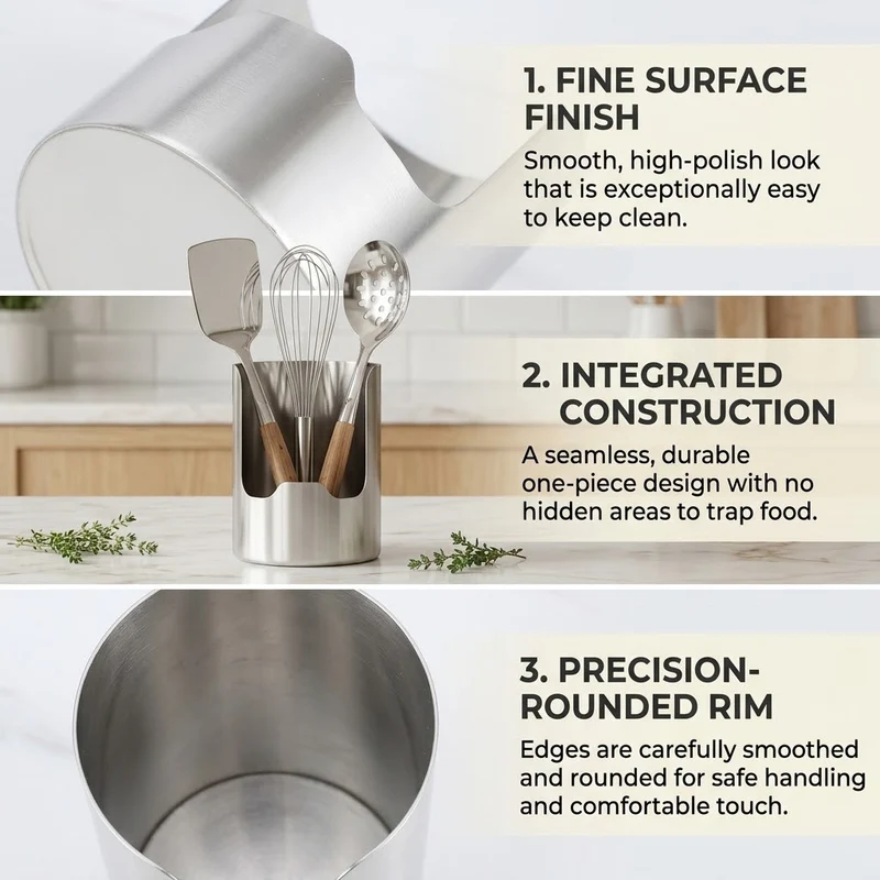 Spoon Dock Stainless Steel Utensil Rest Holder