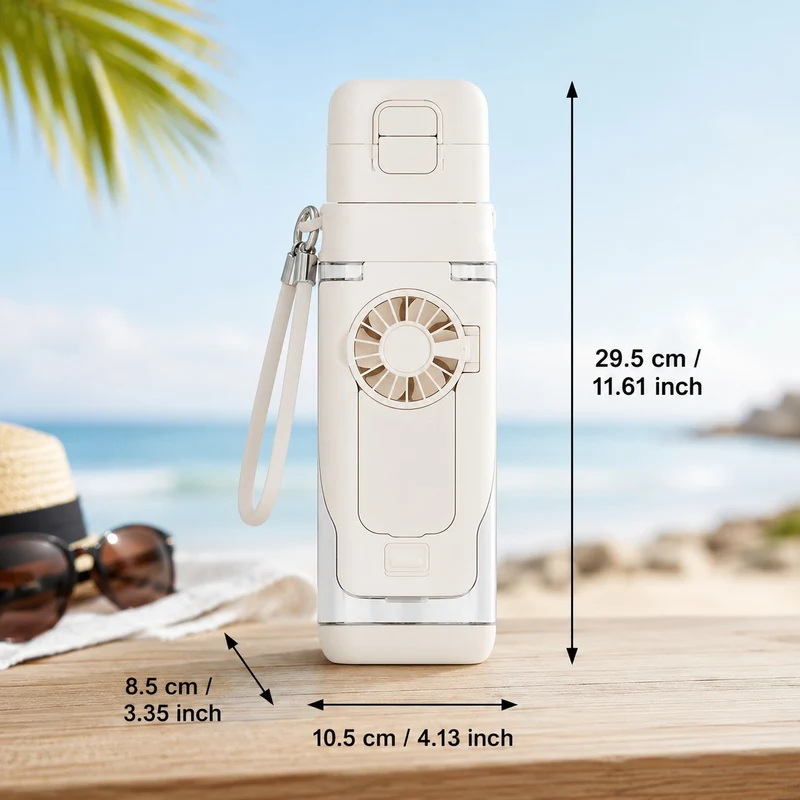 Polar Pour Portable Misting Fan Water Bottle