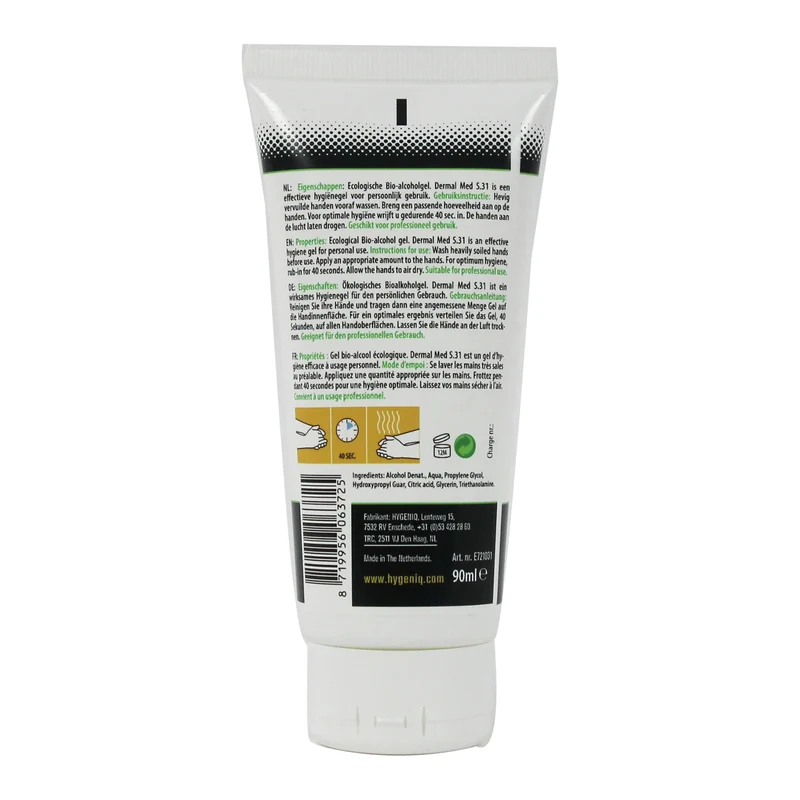 HYGENIQ - gel d’alcool organique écologique hygiénique 90 ml - S.31