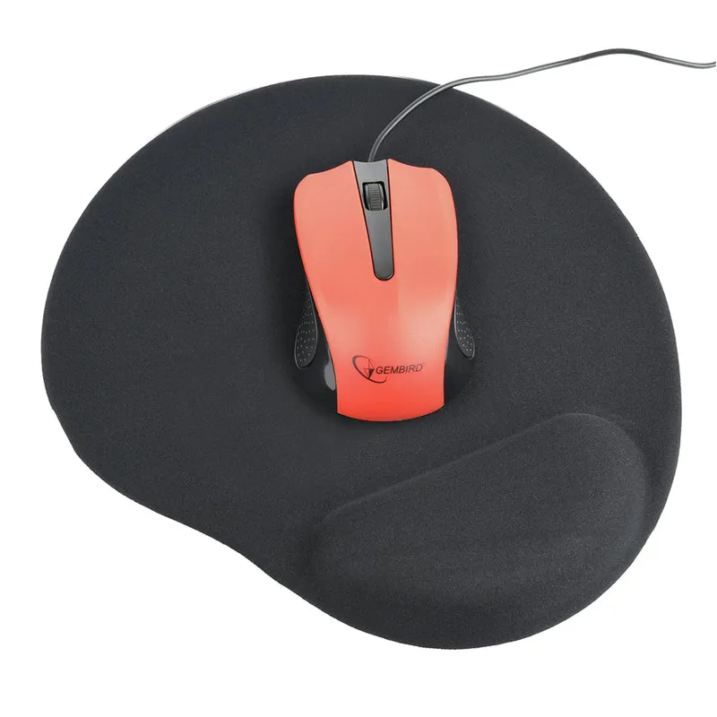GEMBIRD - tapis de souris avec support gel - MPGELBLACK