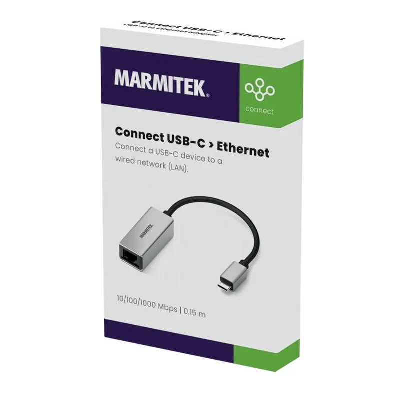 MARMITEK - câble adaptateur USB-C (M) - UTP (F) RJ-45