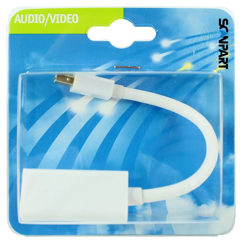 SCANPART - câble adaptateur mini DisplayPort (M) - HDMI (F) 20cm