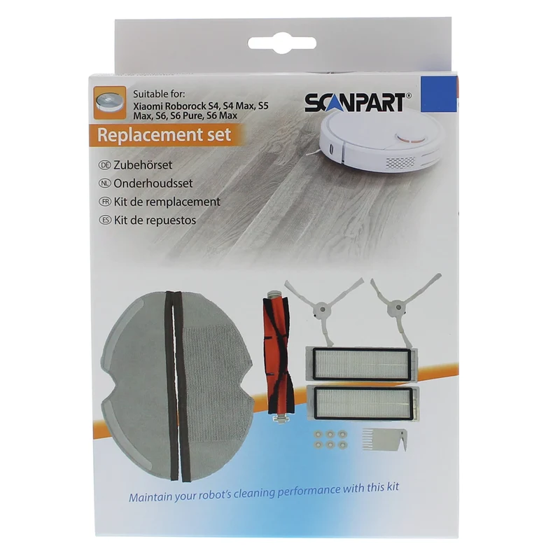 SCANPART - Kit d’entretien Xiaomi Roborock S4, S5, S6 Max