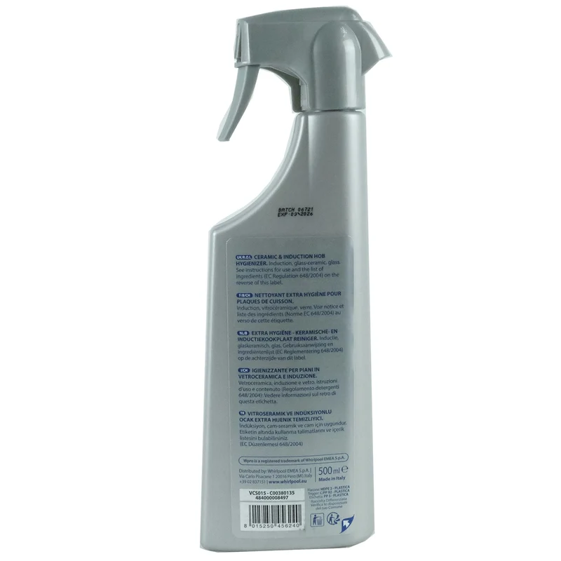WPRO - nettoyant pour plaques de répression céramique 500ml - VCS015