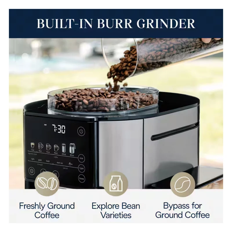 De'Longhi TrueBrew Automatic Coffee Machine - Stainless with Thermal Carafe