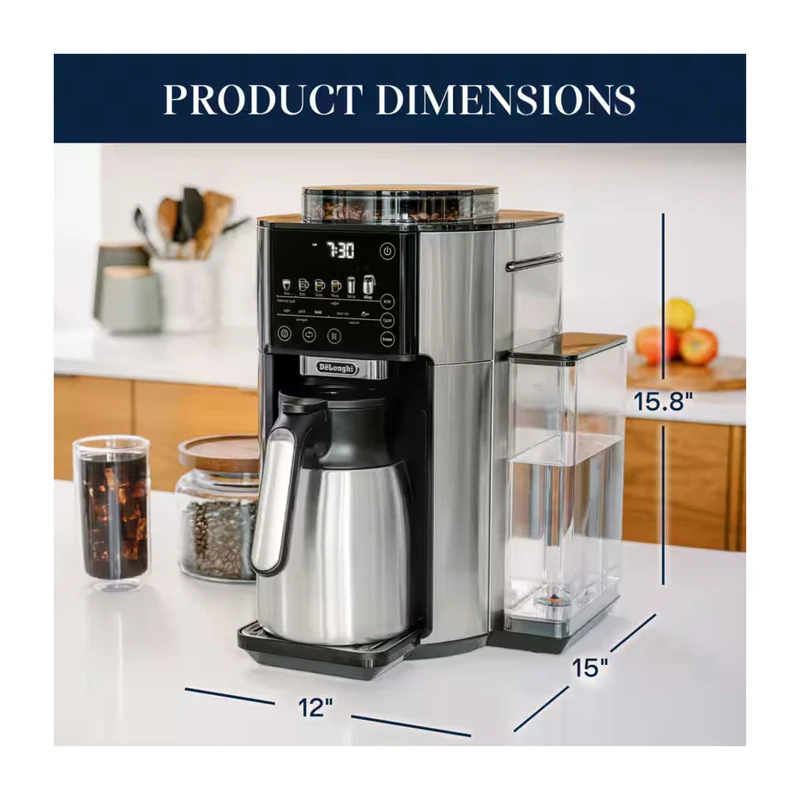 De'Longhi TrueBrew Automatic Coffee Machine - Stainless with Thermal Carafe