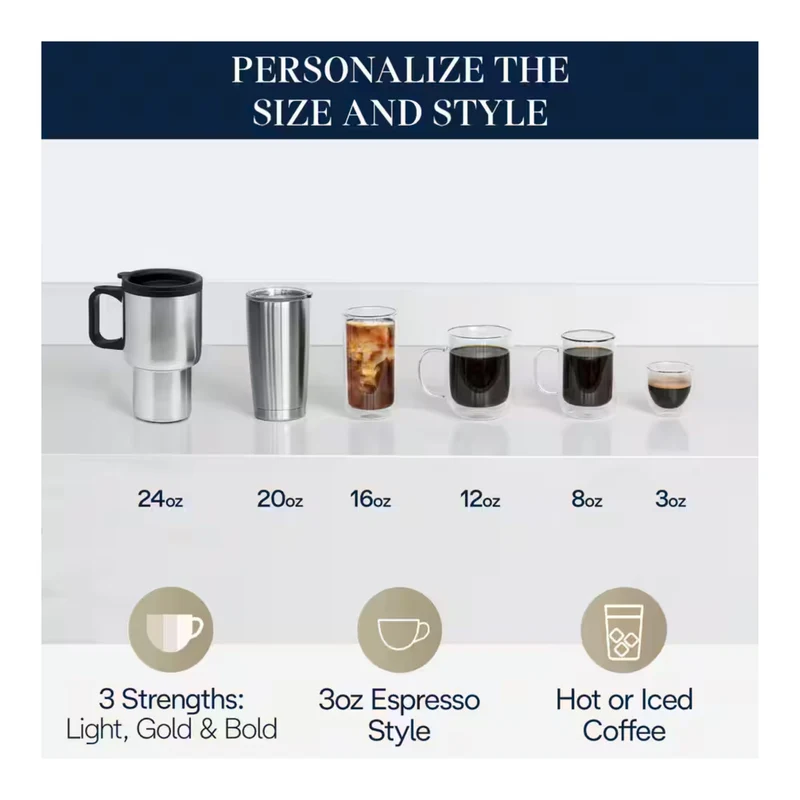 De'Longhi TrueBrew Automatic Coffee Machine - Stainless