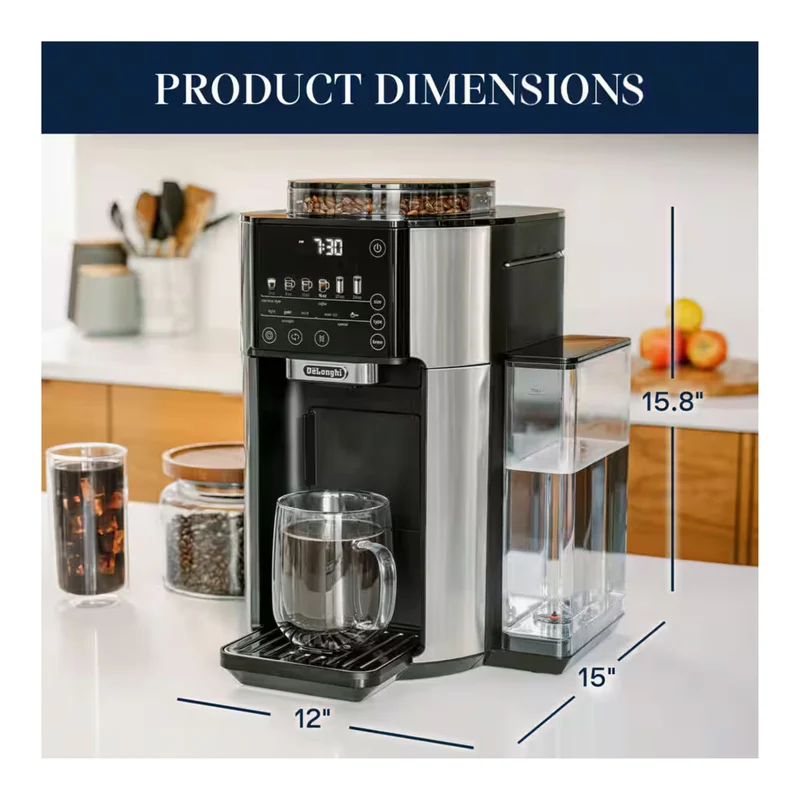 De'Longhi TrueBrew Automatic Coffee Machine - Stainless