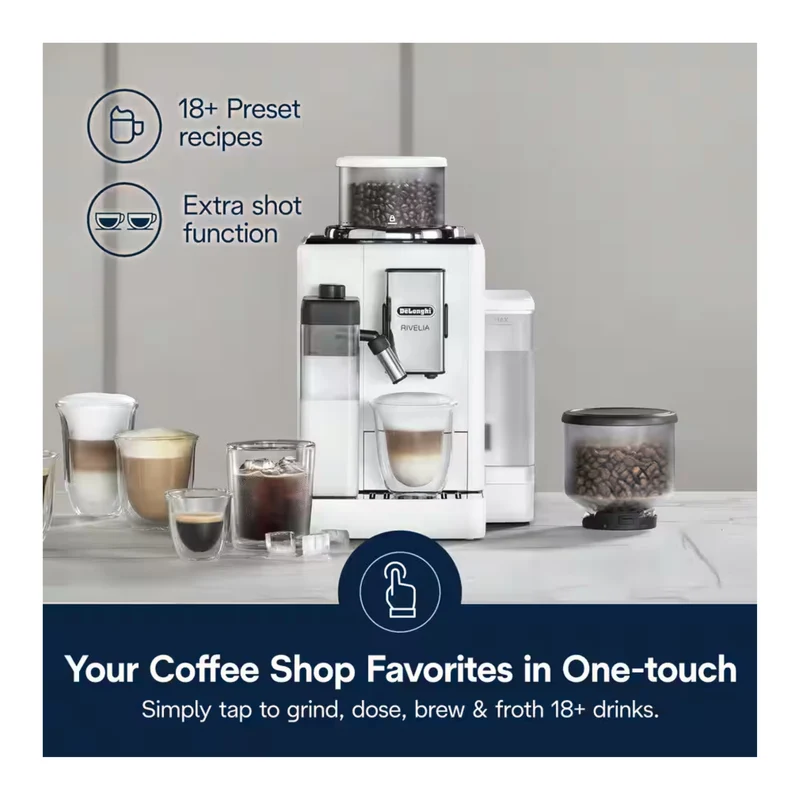 Rivelia Fully Automatic Espresso Machine - Arctic White