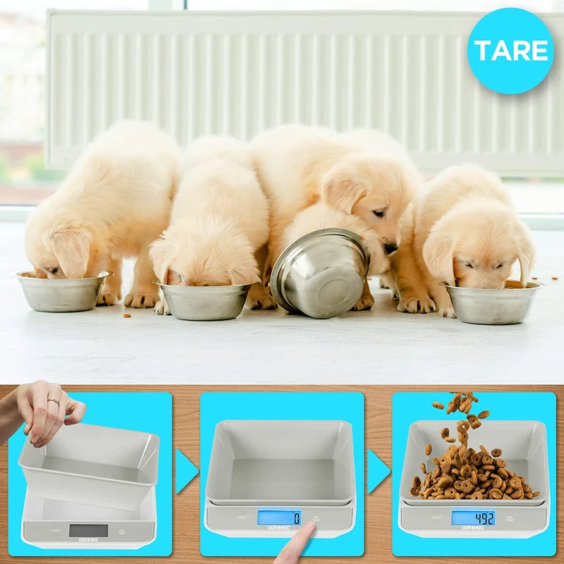 Duronic KS100 GY Balance de cuisine grise | Capacité de 5 kg | Bol de 1,2L inclus | Large écran rétroéclairé | Fonction d’ajout de poids | 4 capteurs précis | Idéale pour la pâtisserie ou comme balance postale