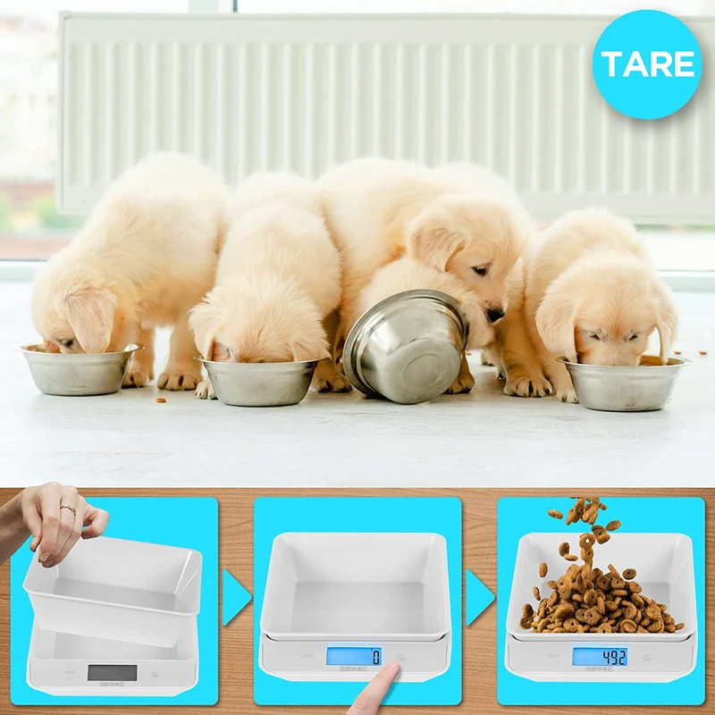Duronic KS100 WH Balance de cuisine blanche | Capacité de 5 kg | Bol de 1,2L inclus | Large écran rétroéclairé | Fonction d’ajout de poids | 4 capteurs précis | Idéale pour la pâtisserie ou comme balance postale