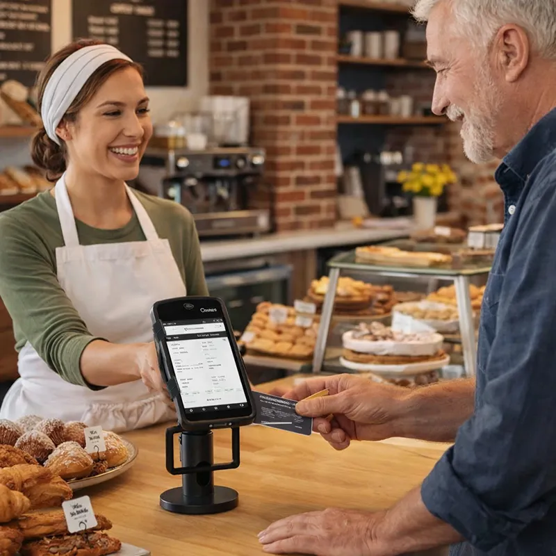 Support à perche pour terminal de point de vente portable Toast Go 2 avec fixation pivotante et inclinable | Agoz